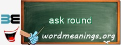 WordMeaning blackboard for ask round